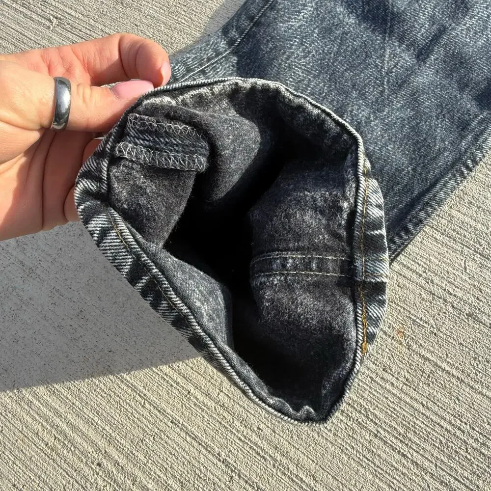 VTG 80s Levi's 501 Button Fly Straight Leg Faded Black Jeans 36x32 ACTUAL 34x31